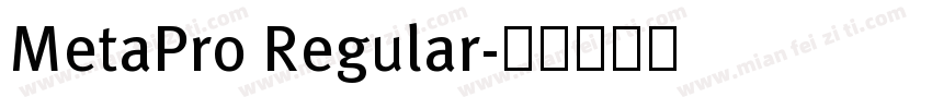 MetaPro Regular字体转换